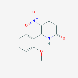 6-(2-Methoxyphenyl)-5-nitropiperidin-2-one