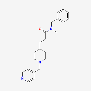 N-benzyl-N-methyl-3-[1-(pyridin-4-ylmethyl)piperidin-4-yl]propanamide