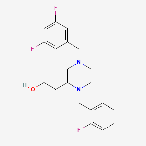 2-[4-(3,5-difluorobenzyl)-1-(2-fluorobenzyl)-2-piperazinyl]ethanol