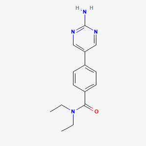 4-(2-aminopyrimidin-5-yl)-N,N-diethylbenzamide