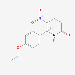 molecular formula C13H16N2O4 B379225 6-(4-Ethoxyphenyl)-5-nitropiperidin-2-one 