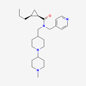 (1R*,2S*)-N-[(1'-methyl-1,4'-bipiperidin-4-yl)methyl]-2-propyl-N-(4-pyridinylmethyl)cyclopropanecarboxamide