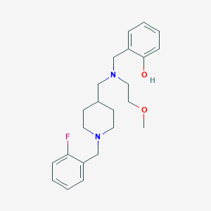 2-{[{[1-(2-fluorobenzyl)-4-piperidinyl]methyl}(2-methoxyethyl)amino]methyl}phenol