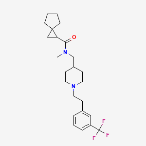 N-methyl-N-[(1-{2-[3-(trifluoromethyl)phenyl]ethyl}-4-piperidinyl)methyl]spiro[2.4]heptane-1-carboxamide