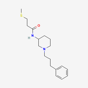 3-(methylthio)-N-[1-(3-phenylpropyl)-3-piperidinyl]propanamide