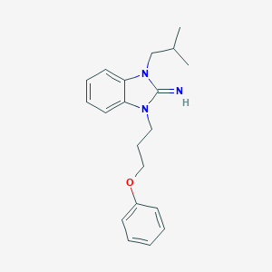 1-isobutyl-3-(3-phenoxypropyl)-1,3-dihydro-2H-benzimidazol-2-imine