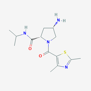 (2S,4S)-4-amino-1-[(2,4-dimethyl-1,3-thiazol-5-yl)carbonyl]-N-isopropylpyrrolidine-2-carboxamide