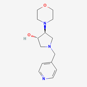 (3S,4S)-4-morpholin-4-yl-1-(pyridin-4-ylmethyl)pyrrolidin-3-ol