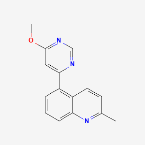 5-(6-methoxy-4-pyrimidinyl)-2-methylquinoline trifluoroacetate