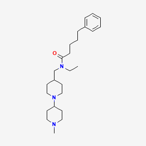 N-ethyl-N-[(1'-methyl-1,4'-bipiperidin-4-yl)methyl]-5-phenylpentanamide