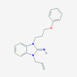 molecular formula C19H21N3O B379245 1-(3-Phenoxypropyl)-3-prop-2-enylbenzimidazol-2-imine 