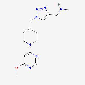 [(1-{[1-(6-methoxy-4-pyrimidinyl)-4-piperidinyl]methyl}-1H-1,2,3-triazol-4-yl)methyl]methylamine bis(trifluoroacetate)