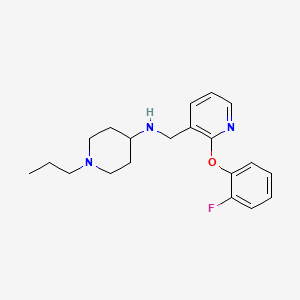 N-{[2-(2-fluorophenoxy)-3-pyridinyl]methyl}-1-propyl-4-piperidinamine