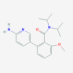 2-(6-aminopyridin-3-yl)-6-methoxy-N,N-di(propan-2-yl)benzamide