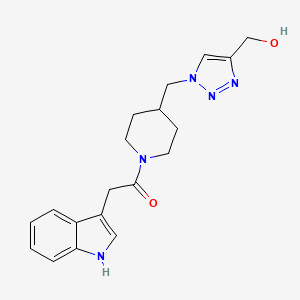 (1-{[1-(1H-indol-3-ylacetyl)-4-piperidinyl]methyl}-1H-1,2,3-triazol-4-yl)methanol