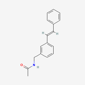 N-{3-[(E)-2-phenylvinyl]benzyl}acetamide