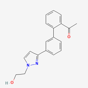 1-{3'-[1-(2-hydroxyethyl)-1H-pyrazol-3-yl]-2-biphenylyl}ethanone