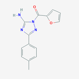 molecular formula C14H12N4O2 B379264 1-(2-furoyl)-3-(4-methylphenyl)-1H-1,2,4-triazol-5-ylamine 