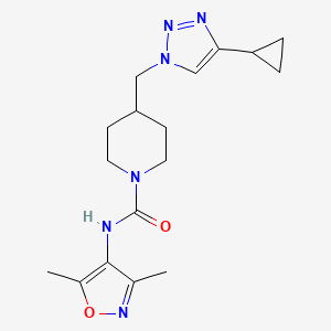 4-[(4-cyclopropyl-1H-1,2,3-triazol-1-yl)methyl]-N-(3,5-dimethyl-4-isoxazolyl)-1-piperidinecarboxamide