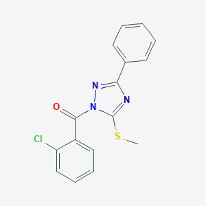 1-(2-chlorobenzoyl)-3-phenyl-1H-1,2,4-triazol-5-ylmethylsulfide