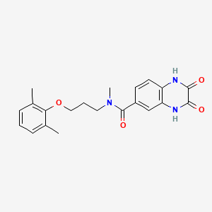 N-[3-(2,6-dimethylphenoxy)propyl]-N-methyl-2,3-dioxo-1,2,3,4-tetrahydroquinoxaline-6-carboxamide