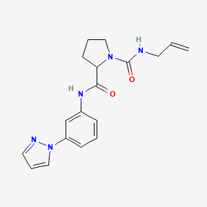 N~1~-allyl-N~2~-[3-(1H-pyrazol-1-yl)phenyl]-1,2-pyrrolidinedicarboxamide