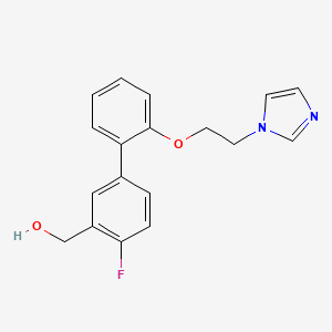 {4-fluoro-2'-[2-(1H-imidazol-1-yl)ethoxy]biphenyl-3-yl}methanol