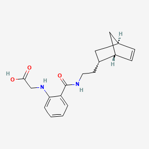 molecular formula C18H22N2O3 B3792737 ({2-[({2-[(1S*,2S*,4S*)-bicyclo[2.2.1]hept-5-en-2-yl]ethyl}amino)carbonyl]phenyl}amino)acetic acid 