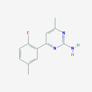 4-(2-fluoro-5-methylphenyl)-6-methylpyrimidin-2-amine