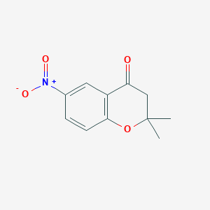 molecular formula C11H11NO4 B037928 2,2-Dimethyl-6-nitro-chroman-4-one CAS No. 111478-49-0