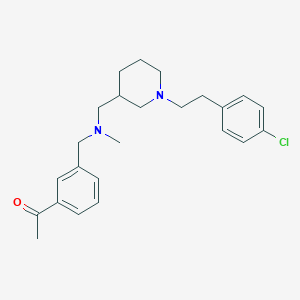 1-[3-[[[1-[2-(4-Chlorophenyl)ethyl]piperidin-3-yl]methyl-methylamino]methyl]phenyl]ethanone