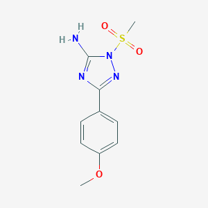 1-METHANESULFONYL-3-(4-METHOXYPHENYL)-1H-1,2,4-TRIAZOL-5-AMINE