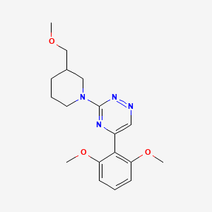 5-(2,6-dimethoxyphenyl)-3-[3-(methoxymethyl)-1-piperidinyl]-1,2,4-triazine