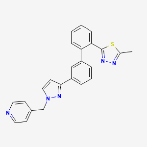 4-({3-[2'-(5-methyl-1,3,4-thiadiazol-2-yl)-3-biphenylyl]-1H-pyrazol-1-yl}methyl)pyridine