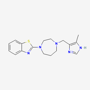 2-{4-[(4-methyl-1H-imidazol-5-yl)methyl]-1,4-diazepan-1-yl}-1,3-benzothiazole