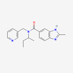 N-(sec-butyl)-2-methyl-N-(pyridin-3-ylmethyl)-1H-benzimidazole-5-carboxamide