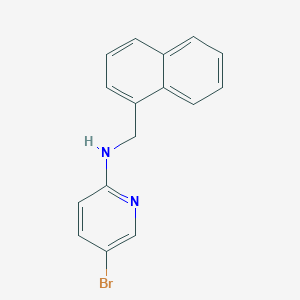 molecular formula C16H13BrN2 B379296 N-(5-bromo-2-pyridinyl)-N-(1-naphthylmethyl)amine 