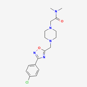 2-(4-{[3-(4-chlorophenyl)-1,2,4-oxadiazol-5-yl]methyl}-1-piperazinyl)-N,N-dimethylacetamide