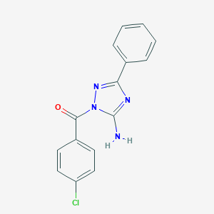 1-(4-chlorobenzoyl)-3-phenyl-1H-1,2,4-triazol-5-amine