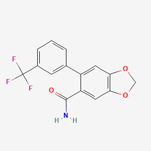 6-[3-(trifluoromethyl)phenyl]-1,3-benzodioxole-5-carboxamide