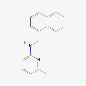 molecular formula C17H16N2 B379299 (6-Methyl-pyridin-2-yl)-naphthalen-1-ylmethyl-amine 