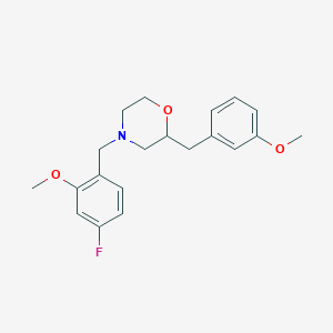 4-(4-fluoro-2-methoxybenzyl)-2-(3-methoxybenzyl)morpholine