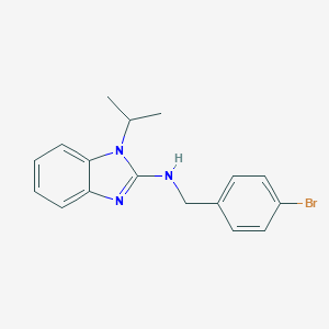 molecular formula C17H18BrN3 B379307 N-(4-bromobenzyl)-1-isopropyl-1H-benzimidazol-2-amine 