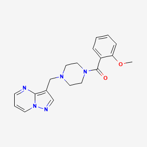 3-{[4-(2-methoxybenzoyl)-1-piperazinyl]methyl}pyrazolo[1,5-a]pyrimidine