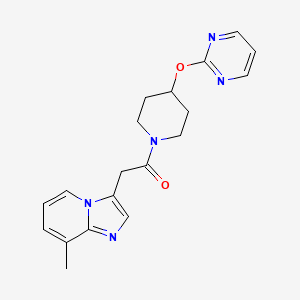 8-methyl-3-{2-oxo-2-[4-(pyrimidin-2-yloxy)piperidin-1-yl]ethyl}imidazo[1,2-a]pyridine