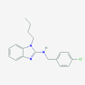 molecular formula C18H20ClN3 B379309 1-butyl-N-(4-chlorobenzyl)-1H-benzimidazol-2-amine 