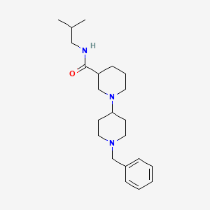 1-(1-benzylpiperidin-4-yl)-N-(2-methylpropyl)piperidine-3-carboxamide