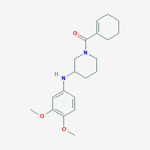 molecular formula C20H28N2O3 B3793143 Cyclohexen-1-yl-[3-(3,4-dimethoxyanilino)piperidin-1-yl]methanone 