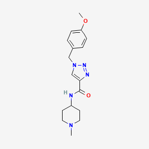 1-[(4-methoxyphenyl)methyl]-N-(1-methylpiperidin-4-yl)triazole-4-carboxamide