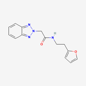 2-(2H-1,2,3-benzotriazol-2-yl)-N-[2-(2-furyl)ethyl]acetamide